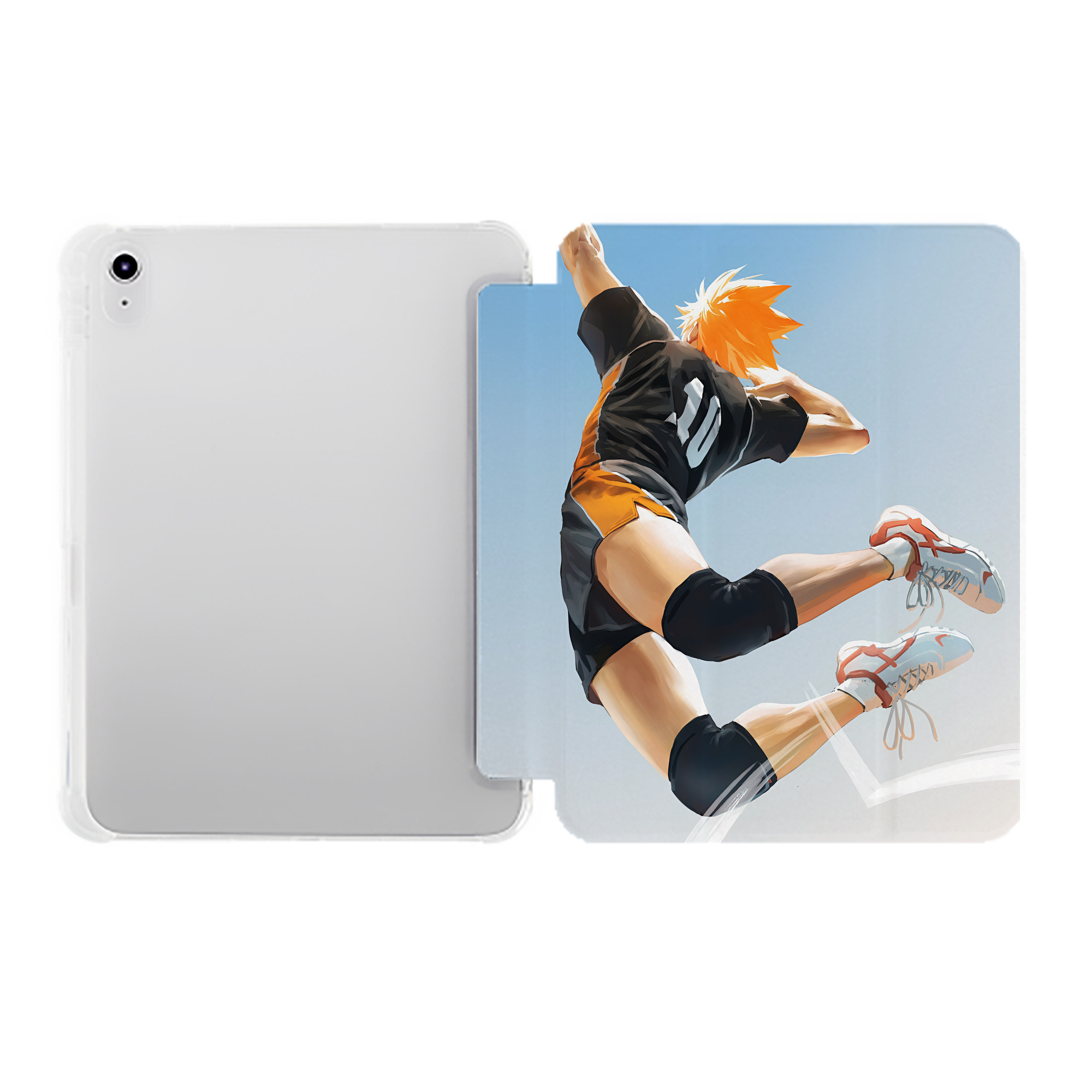 （画像用） ハイキュー!! Haikyu!! IPad ケース ペン収納付き 三つ折りスタンド PUレザー×シリコン 対応機種9.5/10.5/10.9インチ